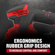 Craftsman CMEW210 graphics showing ergonomic rubber grip design for increased control and comfort.