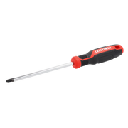 Craftsman Phillips screwdriver, black and red handle, CMHT65156, product side angle photo.