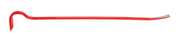 Photo of Craftsman CMHT82500 red steel pry bar with angled ends, side view on white background.