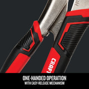 CRAFTSMAN graphics tool CMHT82625, close-up of black and red handles with textured grip.