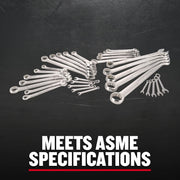 CRAFTSMAN wrench set CMMT12080 on black surface, front angle, assorted sizes, graphics category.