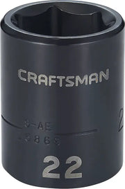 View of CRAFTSMAN Sockets: Impact on white background