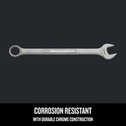 Craftsman 32mm combination wrench CMMT42936, chrome finish, corrosion resistant, front angle, graphics category.