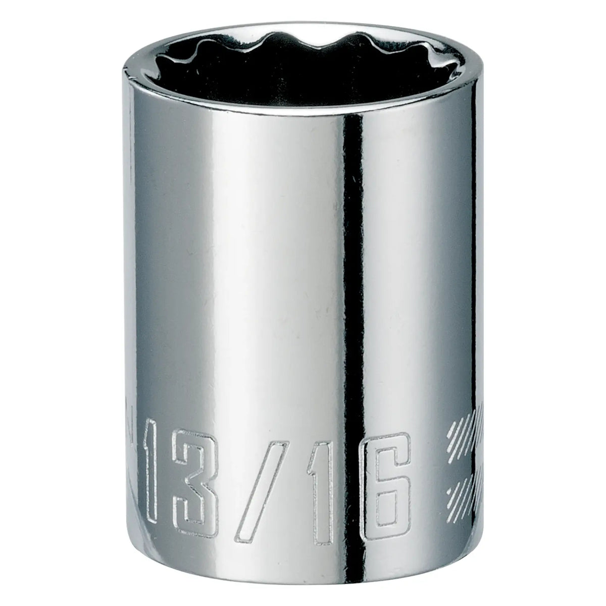 Photo of Craftsman 13/16-inch chrome socket, SKU CMMT47511, tool photographed upright on white background.