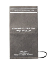 Craftsman vacuum filter replacement bag 38754 white background beauty shot front angle